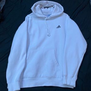 White Mens Adidas Hoodie